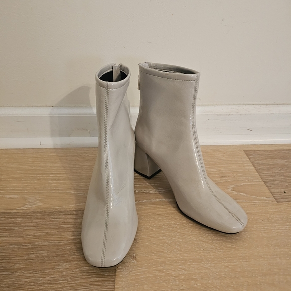 ZARA ankle boot grey beige 6.5US/37EU - Picture 1 of 10